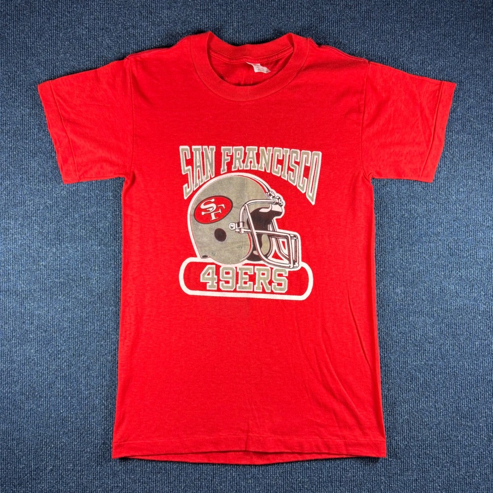 Vintage San Francisco 49ers T-Shirt Mens M (16.5" Chest) Red Single Stitch